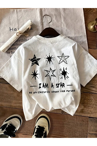 NoVibe Μπλουζάκι Unisex I Am A Star με στάμπα 100% βαμβακερό κοντομάνικο