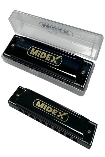 Midex HN-10BK أدوات العفن الأسود 10 فتحات هارمونيكا