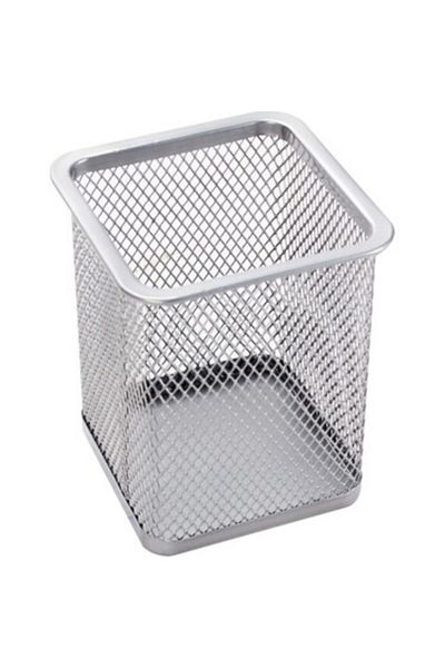 Rubenis Rectangular Shape Mesh Desktop Pen Holder