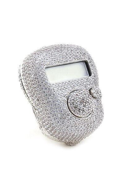 Hobi Dünya Zirkon Taşlı Silver Zikirmatik Tesbihmatik