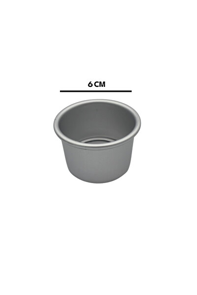 PASTRY PLANET Alüminyum Altı Çıkan Porsiyonluk Kek Kalıbı 6 CM