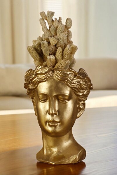 Decorative Vase Handmade Gold Color Model 37