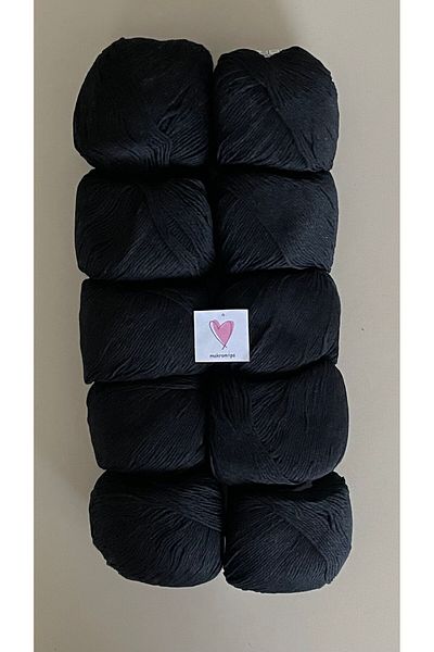 Makromİps Πολυτελές Amigurumi Punch Νήμα Baby Soft Cotton Πλέξιμο - 10 ΤΕΜ (50grx10) Νήμα Hobby