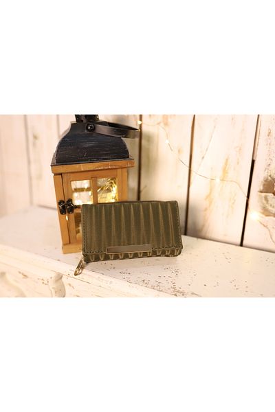 Elentra Large Women's Wallet - Coin, Card Holder, Photo, Paper Money Separate Section Zipper and Magnet Closure