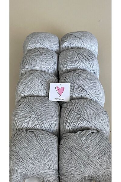 Makromİps Premium Amigurumi Punch Thread Baby Soft Cotton Knitted - 10 PCS (50grx10) Thread Hob