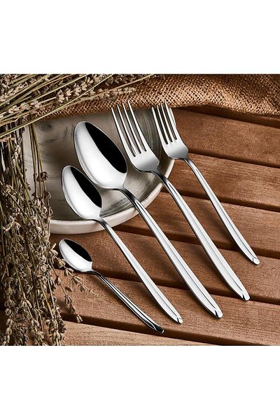 Amboss Lithium 60 Pieces 12 Person Stainless Steel Fork Spoon Set - Boxed