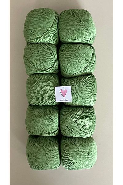 Makromİps Πολυτελές Amigurumi Punch Νήμα Baby Soft Cotton Πλέξιμο - 10 ΤΕΜ (50grx10) Νήμα Hobby