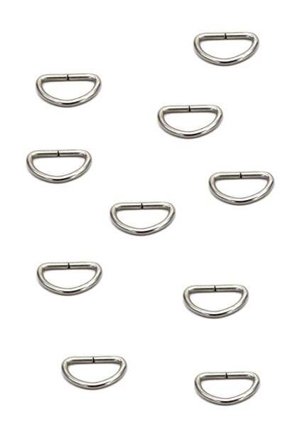 YF STORE 10 Adet - 13x19 Mm Nikel Kaplama, D Açık Halka, Çanta Halkası, Metal...