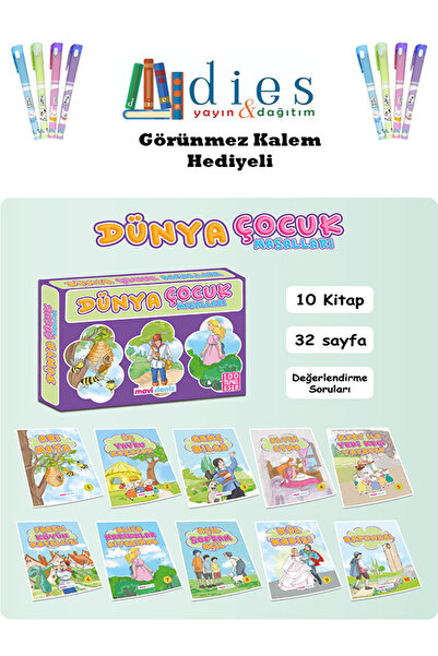 Mavi Deniz Yayınları Mavi Deniz Yay. 1 ve 2. Snf. İçin Dünya Çocuk Masalları+Keloğlan Masalları Hikaye Seti (32 Sayfa)