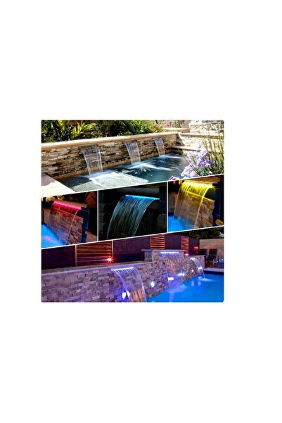 EdoraHavuz Duvar Tipi Su Perdesi Şelale-50 CM LEDLİ