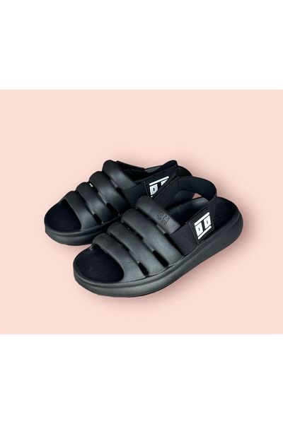 Seha Black Eva Light Sole Comfortable Sandals for Kids