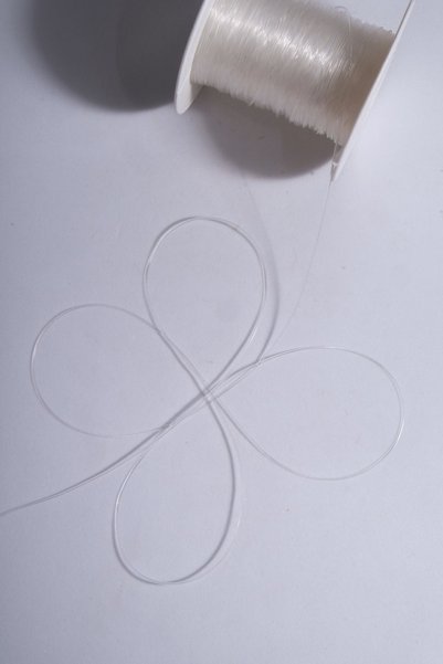 Eskişehir hobi sanat 0.8 Mm Transparent Rubber Line 50 Meters Flexible Elastic Bracelet Rosary Rope Line