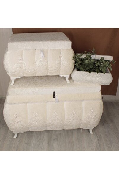 EnesSandık Gelin 3lü Çeyiz, Bohça & Makyaj Sandık Takımı 1001