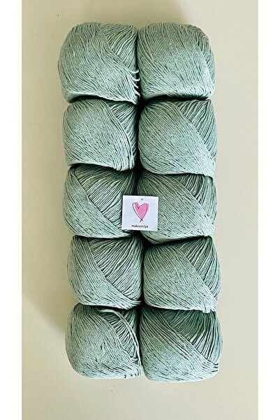 Makromİps Premium Amigurumi Punch Yarn Baby Soft Cotton Knitting - 10 bucăți (50grx10) Yarn Hobby