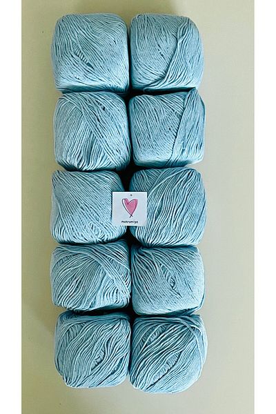 Makromİps Πολυτελές Amigurumi Punch Νήμα Baby Soft Cotton Πλέξιμο - 10 ΤΕΜ (50grx10) Νήμα Hobby