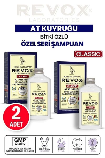Revox 400 Ml Plant Extract Hair Loss Prevention Shampoo 2 Pieces