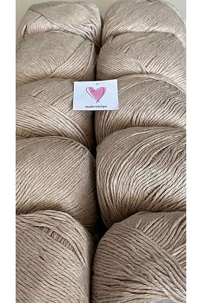 Makromİps Πολυτελές Amigurumi Punch Νήμα Baby Soft Cotton Πλέξιμο - 10 ΤΕΜ (50grx10) Νήμα Hobby