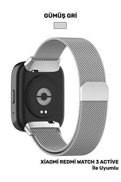 CONOCER حزام من الفولاذ المقاوم للصدأ قابل للتعديل مع شبكة معدنية متوافقة مع Xiaomi Redmi Watch 3 Active