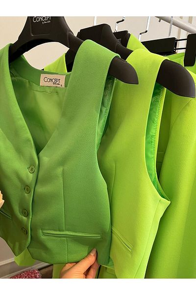 Consept OPEN PISTACHIO GREEN VEST