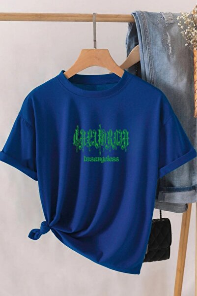 oneagılyazı Unisex Oversize T-shirt - Καλιφόρνια Λος Άντζελες με στάμπα