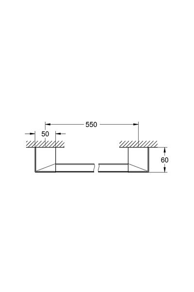 Grohe Selection Cube Handle/Towel Holder (40807000)