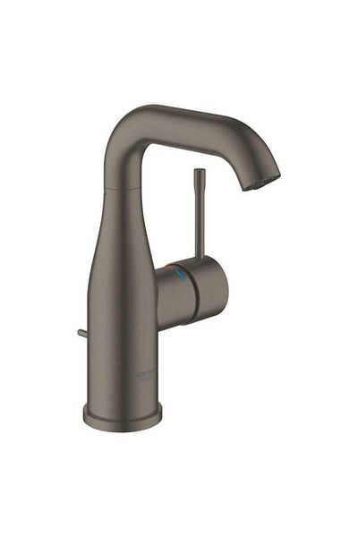 Grohe Essence New Sink Faucet, Flush Controlled, Brushed Hard Graphite 24173AL1