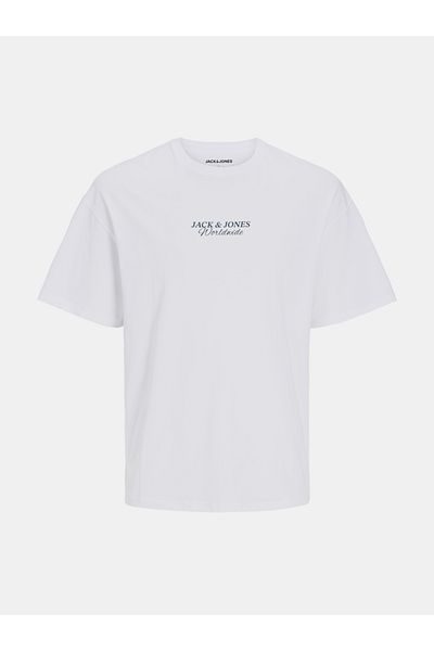 Jack & Jones Back Graphic Crew Neck Wide Fit T-Shirt