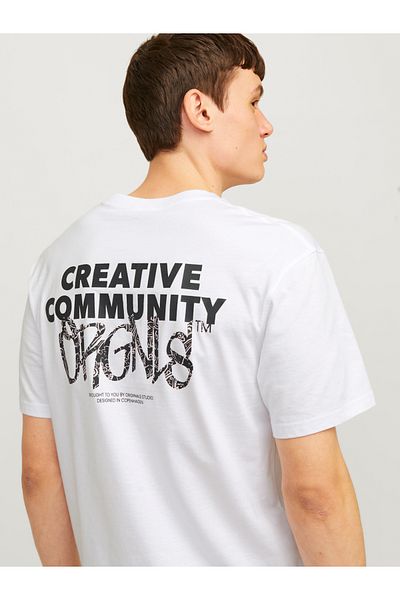 Jack & Jones Bushwick Backscript Crew Neck T-Shirt