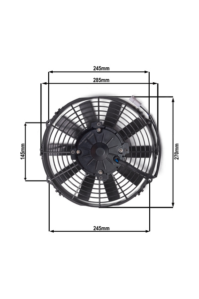 STAR MOTOR COMPANY 10 İNÇ 170 WAT 12 VOLT EMİCİ AXİEL FAN