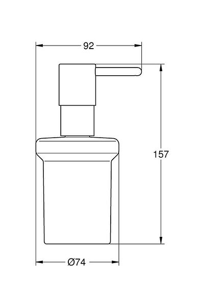 Grohe Essentials Liquid Soap Dispenser Glass and Pump Chrome -40394001
