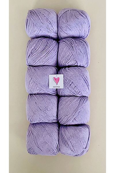 Makromİps Premium Amigurumi Punch Thread Baby Soft Cotton Knitted - 10 PCS (50grx10) Thread Hob