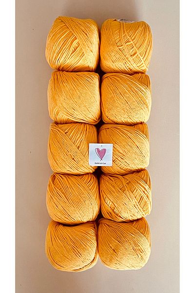 Makromİps Πολυτελές Amigurumi Punch Νήμα Baby Soft Cotton Πλέξιμο - 10 ΤΕΜ (50grx10) Νήμα Hobby