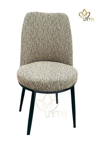 uytm Scaun retro flexibil lavabil - Dukuma Jacquard, husă ovală din nurcă (1 bucată)