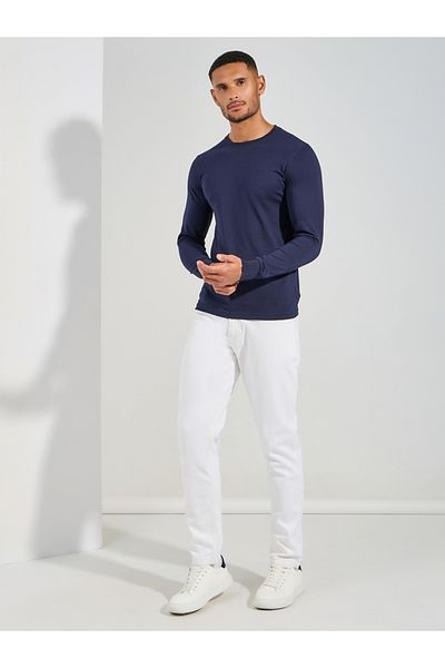 Fort Collins By Styli Logo Detail Long Sleeves T-Shirt