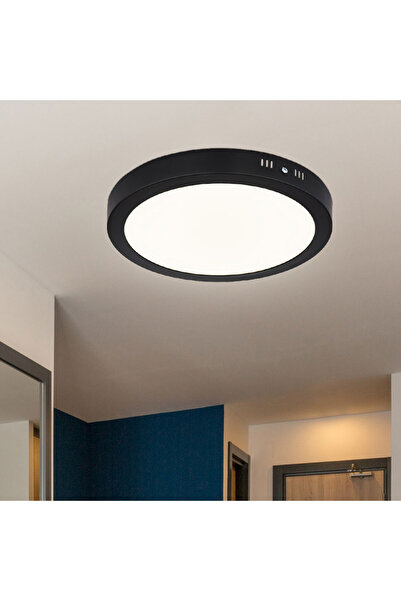 Cata 30 W Led Panel - Gün Işığı (3200K) - Siyah Kasa - Yuvarlak - Sıva Üstü - CT-5238G