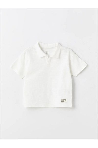 LC Waikiki LCW baby Polo Collar Short Sleeve Baby Boy T-shirt and Pants 2 Pieces Set
