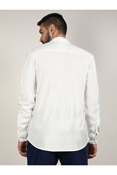 Campus Sutra By Styli Pleat-Creased Regular Fit Shirt