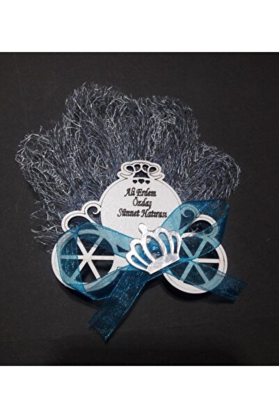 GÜVEN Ahşap Araba Sünnet Hediyelik Magnet 12 Adet