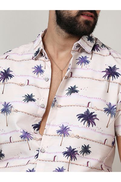 Campus Sutra By Styli Desert Palm Regular Fit Shirt