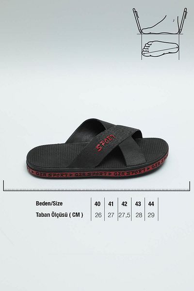 GEZER 13090 Ανδρικές παντόφλες casual - Αντιολισθητικές για θάλασσα, παραλία, πισίνα και μπάνιο