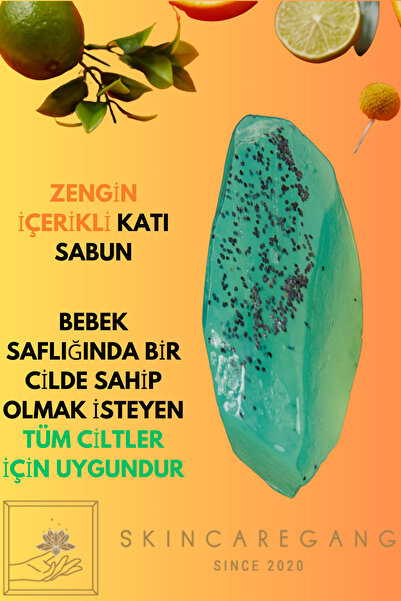 Skincaregang Zengin İçerikli Nemlendirici Doğal Katı El Sabunu Vücut Yıkama G...
