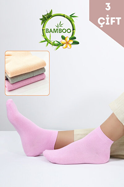 Miss Lana Ciorapi pentru femei din bambus (3 bucăți) Ciorapi scurti de vară parfumați, invizibili, fără sudură