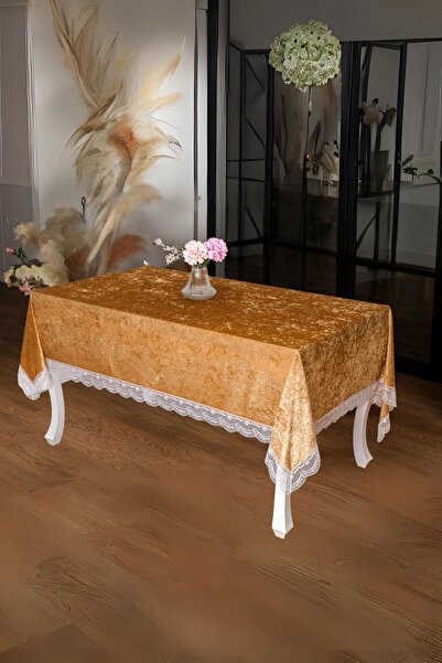 Finezza Față de masă din catifea din dantelă de lux Pera, din nurcă, 160x220 ...