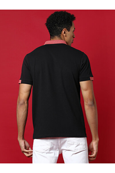Campus Sutra By Styli Contrast Trim Regular Fit Polo
