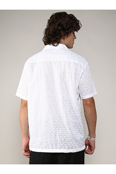 Campus Sutra By Styli Embroidery Pattern Regular Shirt with Buttons