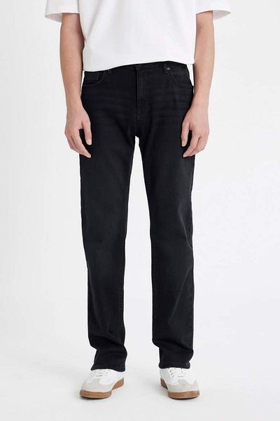 DeFacto Sergio Regular Fit - Tube Leg Jeans, Κανονική μέση