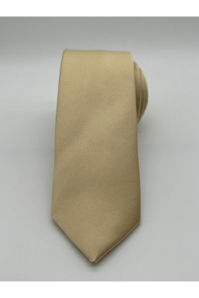 HARES Περιορισμένη Έκδοση Ανοιχτό Χρυσό Κραβάτ & Μαντήλι Χειροποίητης Κατασκευής Dupont