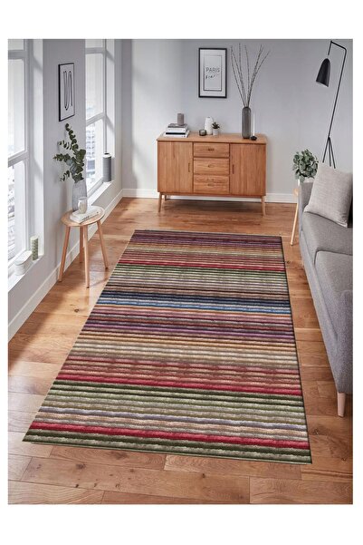 STY Home Dijital Baskı Yıkanabilir Kaymaz Taban Dekoratif Salon Mutfak Halısı...