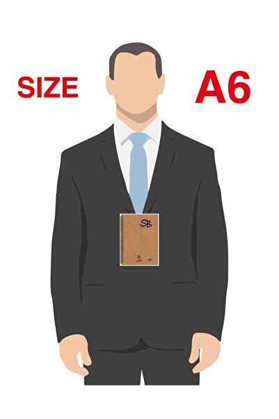 myoffice Sb A6 Extra Light Spiral School Notebook with Kraft Cover - 140 P. Kareli 70 Yp.