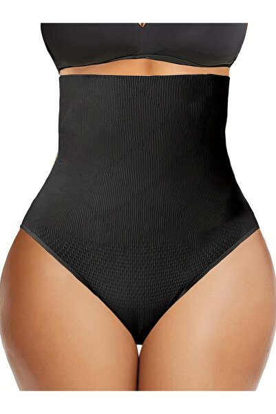 MİSTİRİK High Waist Lorica Model - Seamless, Recovery Corset, Black Color